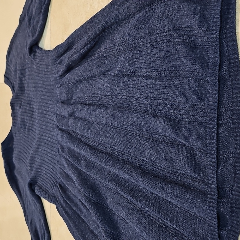 Y2K Vintage Hollister Dark Blue Babydoll Sweater Top - Picture 11 of 16